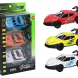 Set aus Metallautos 11 cm – 3 Stk., Rückzug