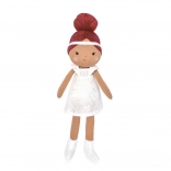 Stoffpuppe Doudou Jolijou Mae 25 cm weiß