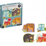 Petit Collage erstes Puzzle - Waldtiere