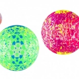 Bunter aufblasbarer Ball mit Spritzdesign 22 cm