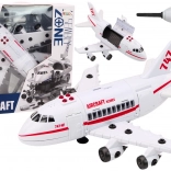 Großes Passagierflugzeug zum Zusammenbauen Werkzeuge Licht Geräusche