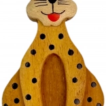 Holzmagnet Leopard – groß