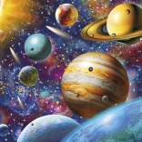 Puzzle Planeten 1000 Teile DINO