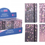 Liniertes Notizbuch 9 × 14 cm mit Blumenmotiv, 80 Seiten