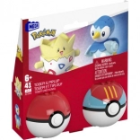 Poké Ball Mega Construx Bausatz mit Togepi und Piplup