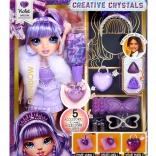 Puppe Rainbow High Creative Crystals Violet Willow – kreatives Set zur Herstellung von Kristall-Accessoires
