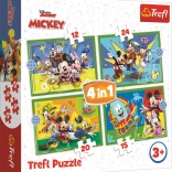 Puzzle 4-in-1 MICKEY UND FREUNDE