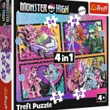 Puzzle 4in1 MONSTER HIGH Elektrisierender Tag
