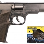 Metallene Polizeipistole GONHER mit 8-Schuss-Trommel