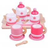 Rosa Holz-Teeset Bigjigs Toys