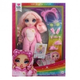Puppe Rainbow High Junior für die Pyjamaparty, Bella Rosa