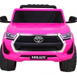 Elektrisches Kinderauto TOYOTA Hilux 4x4, rosa, mit Fernbedienung