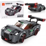 Technik-Bausatz Sportwagen grau, 166 Teile mit Aufklebern