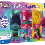 Trefl Puzzle Super Shape XL Trolls: trollige Spielereien 104 Teile