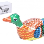 Aufziehbare Metallente 10 cm