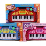 Kinder-Piano mit Tiergeräuschen, batteriebetrieben