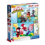 Puzzle 2x20 Teile MARVEL Spidey und seine fantastischen Freunde