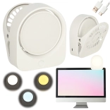 Kabellose Clip-Nachtleselampe – Weiß