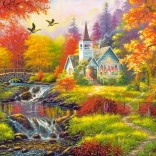 Puzzle mit 1000 Teilen – herbstliche Atmosphäre