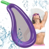 Aufblasbare Matratze Aubergine Maschenstoff 240 cm