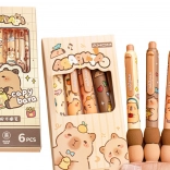 Capybara-Stiftset 6 Stück blaue Tinte