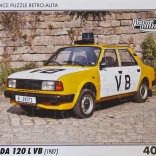 Puzzle RETRO-AUTA ŠKODA 120 L VB (1987) – 40 Teile