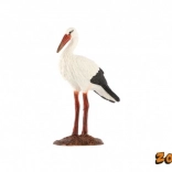 Kunststofffigur Weißstorch 9 cm