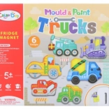 Herstellung von Magneten – Baufahrzeuge Kreativ-Set