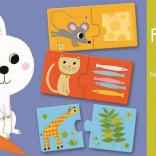 Duo Puzzle DJECO: Was gibt es heute zu essen?