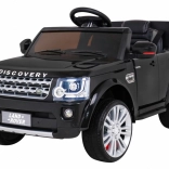 Elektrisches Kinderauto Land Rover Discovery SUV Schwarz mit Fernbedienung