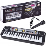 Kinder-Keyboard-Synthesizer mit 37 Tasten und Mikrofon