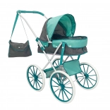 Tiefer Puppenwagen mit Tasche 66×39×74 cm