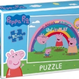 Puzzle Peppa Wutz: Regenbogen 30 Teile