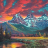 Puzzle Drei Schwestern, Alberta 1000 Teile