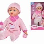 Puppe Laura mit Fläschchen und Geräuschen