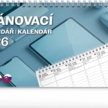 Notique Tischplaner Kalender 2026, 25 x 12,5 cm