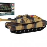 Plastikpanzer 17 cm mit Schwungradantrieb, Licht und Sound – 2 Farben (RUI JIA, MILITARY AFFAIRS)
