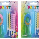 Partylampe Nummer 0 mit 4 Kerzen