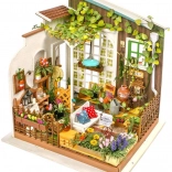 RoboTime Miniatur-Haus – DIY-Bausatz Gartenterrasse mit LED