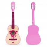 Kinder Gitarre rosa mit 6 Saiten ECOTOYS