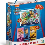 DODO Puzzle Paw Patrol: Tolle Welpen 2v1