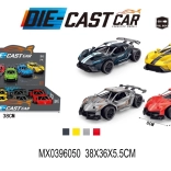 Metallmodell eines Rennwagens mit Pull-Back-Funktion