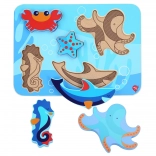 Holz-Einlegepuzzle Sea World – LUCY & LEO, 6 Teile