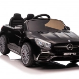 Elektrisches Kinderauto MERCEDES SL65 S – schwarz lackiert, mit LCD