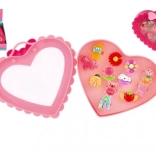 Satz verstellbarer Kunststoffringe - verschiedene Motive