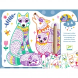 Djeco Magische Malerei Waldfamilie