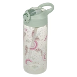 Trinkflasche aus Tritan mit Strohhalm Regenbogen 500 ml