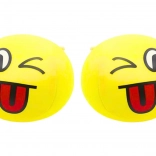 Weicher Emoji Ball Gelb 9 cm