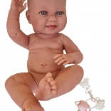 Llorens New Born Mädchen – realistische Babypuppe 40 cm, Ganzkörper aus Vinyl