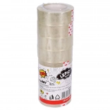 Transparente Klebeband 18 mm x 30 m - Set mit 8 Stück